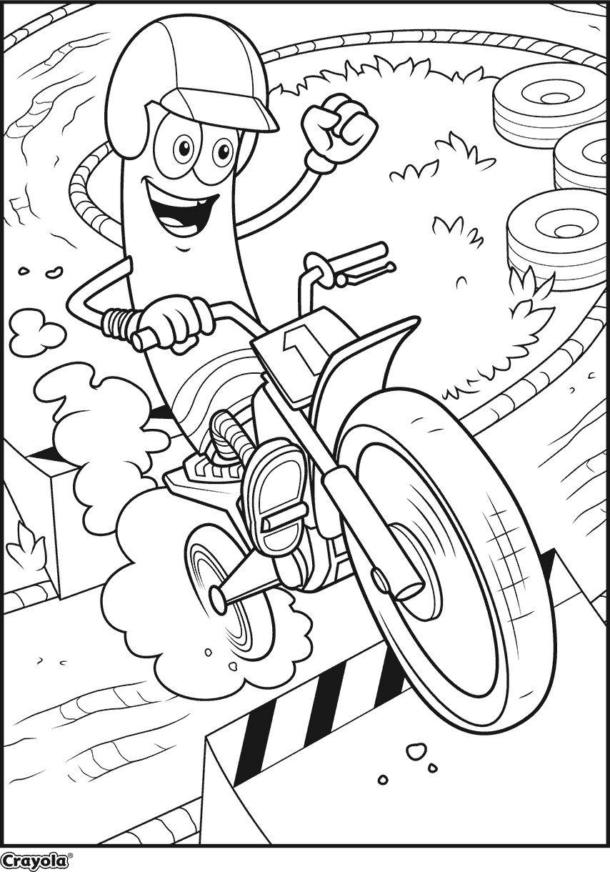 Angie's Daring Motorbike Stunt