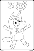 Bluey Waving