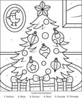 Christmas Tree Color By Number