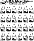 Color Your Own Colors of Kindness Crayon Chart
