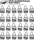 Color Your Own Confetti Crayon Chart