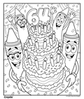 64 Count Crayon Birthday Cake