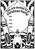Christmas Party Invitation - Reindeer