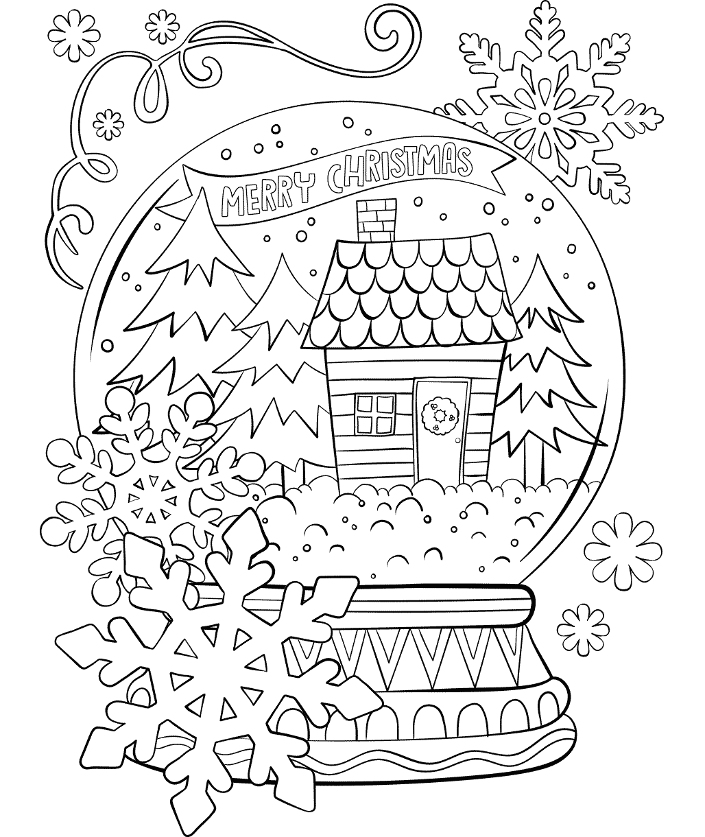 Merry Christmas Snow Globe