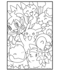Pokemon Pikachu Piplup and Friends