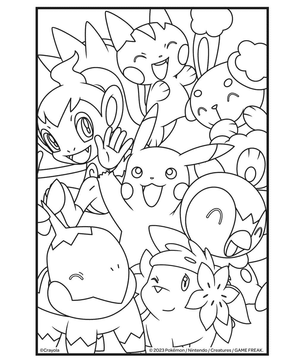 Pokemon Pikachu Piplup and Friends