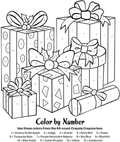 Gift Packages Color by Number