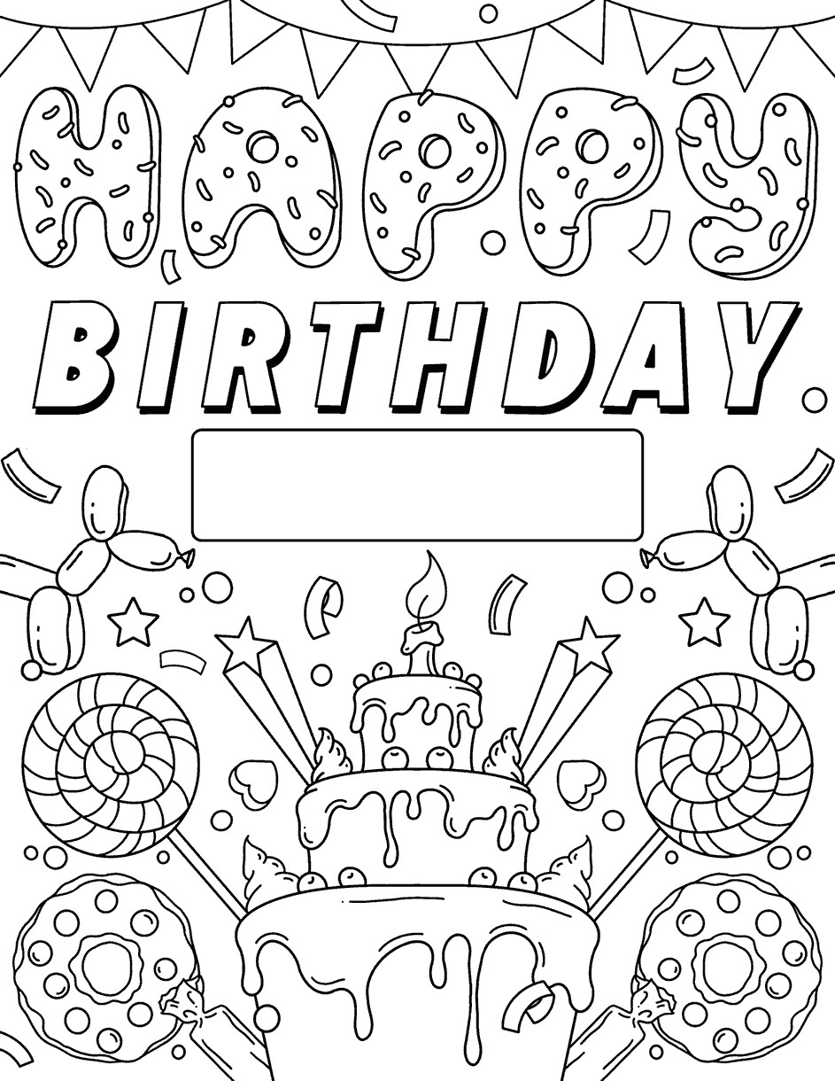 Happy Birthday Sign