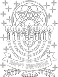 Happy Hanukkah Menorah