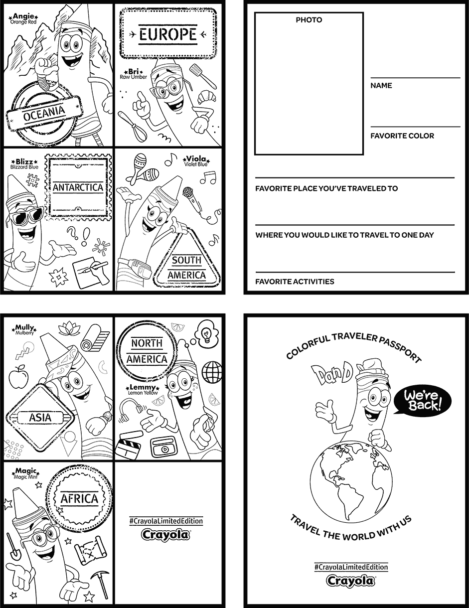 Passport Activity Sheet