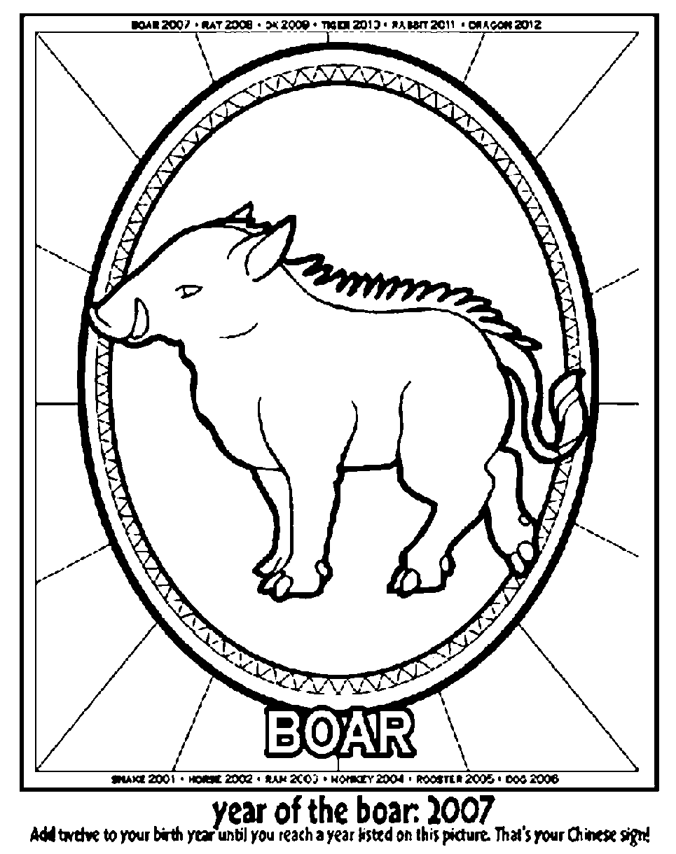 Lunar New Year Year of the Boar