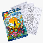Giant Coloring Pages, Mer-Creatures, 12 pages