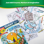 Giant Coloring Pages, Mer-Creatures, 12 pages