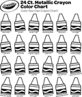 Color Your Own Metallic Crayon Chart