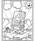 National Craft Month Art Easel