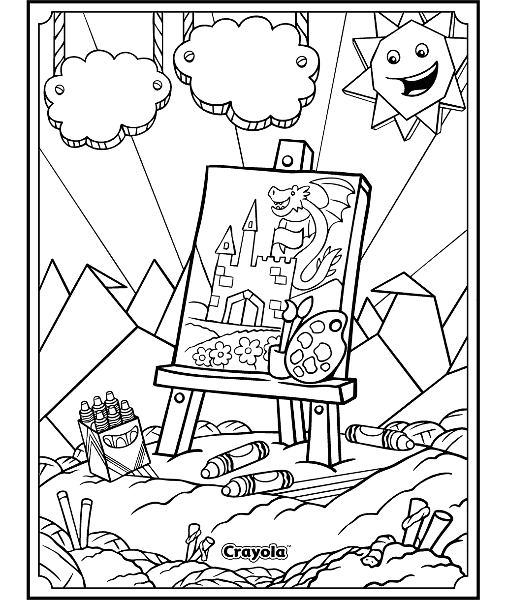 National Craft Month Art Easel