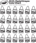 Color Your Own Pastel Crayon Chart