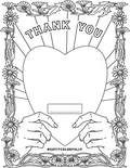 Say It Colorfully Heart Thank You Note