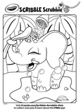 Scribble Scrubbie Safari Elephant - Tuma