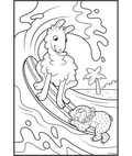 Sloths Love Llamas Surfs Up