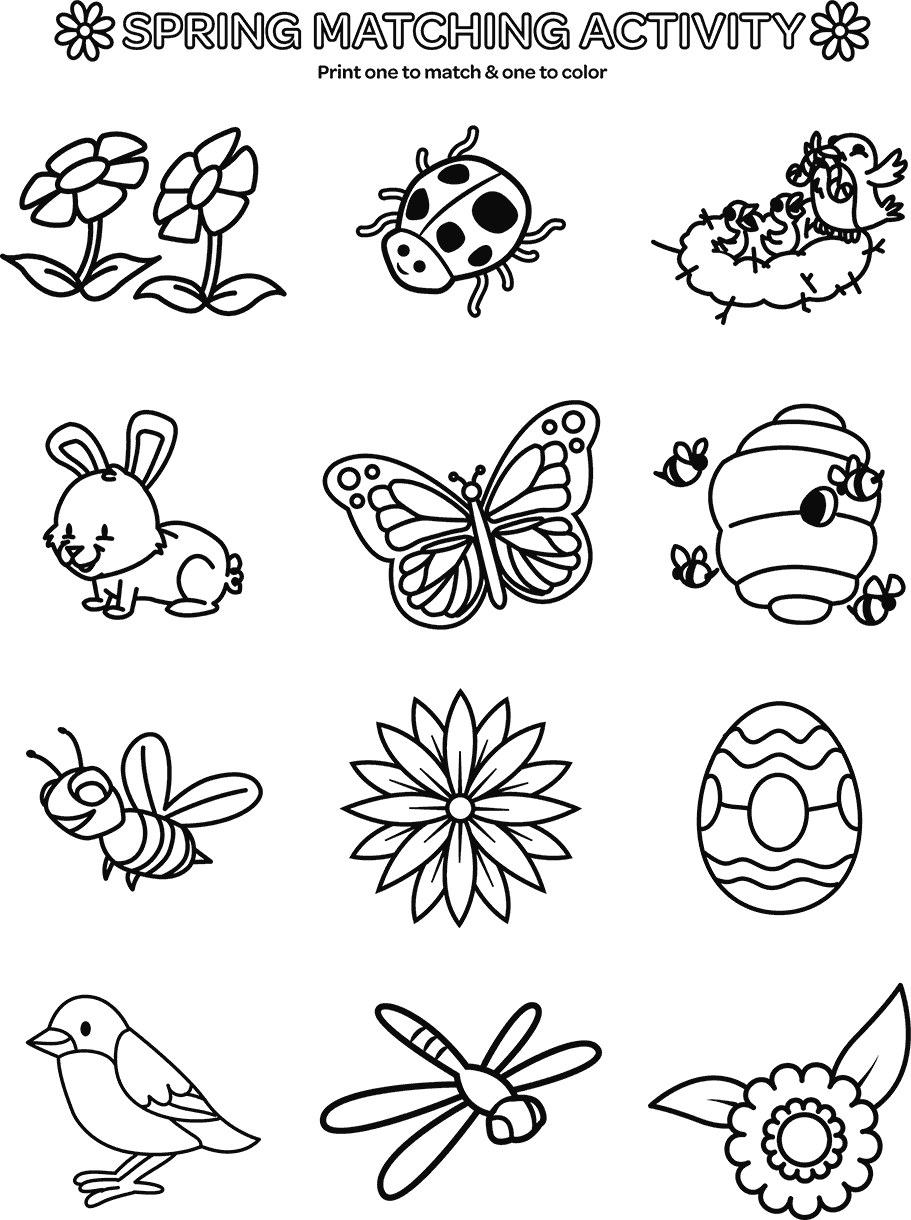 Spring Matching Activity